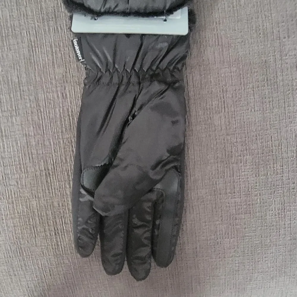Isotoner SleekHeat Quilted pattern Gloves smarTouch® technology plush li… - Picture 10 of 12
